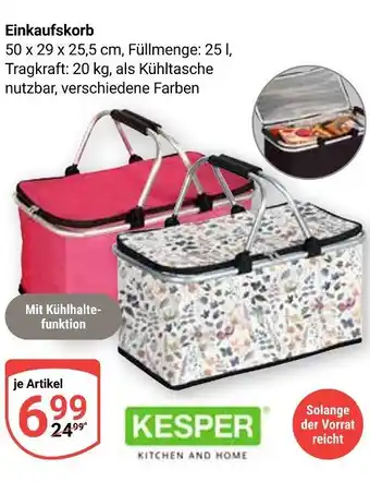 Globus Kesper einkaufskorb Angebot