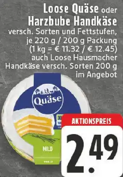 Edeka Loose Quäse oder Harzbube Handkäse Angebot