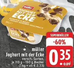 Edeka müller Joghurt mit der Ecke Angebot