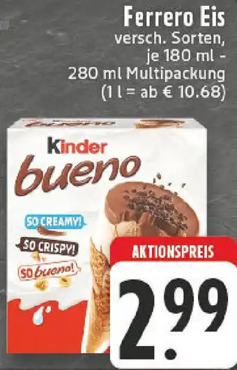 Edeka Ferrero Eis Angebot