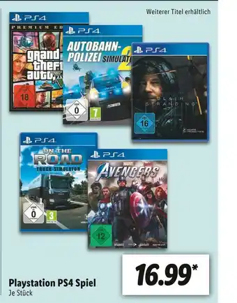 Lidl Ps4 playstation ps4 spiel Angebot