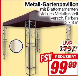 CENTERSHOP Metall-Gartenpavillon Angebot