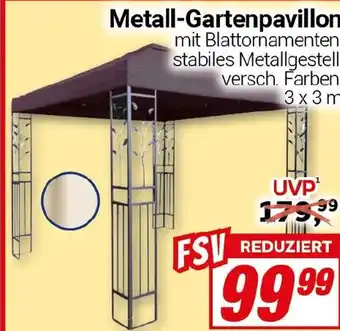 CENTERSHOP Metall-Gartenpavillon Angebot