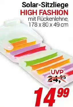 CENTERSHOP Solar-Sitzliege HIGH FASHION Angebot