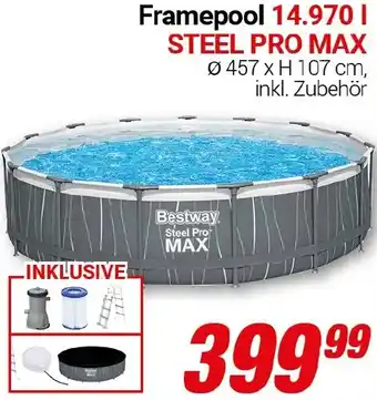CENTERSHOP Framepool 14.970 l STEEL PRO MAX Angebot