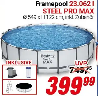 CENTERSHOP Framepool 23.062 l STEEL PRO MAX Angebot