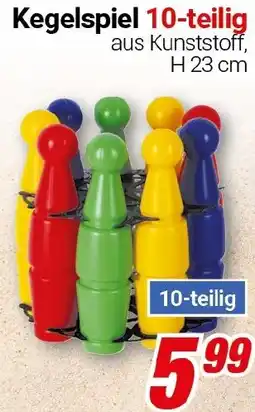 CENTERSHOP Kegelspiel 10-teilig Angebot