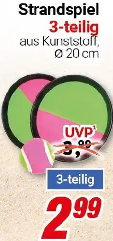 CENTERSHOP Strandspiel 3-teilig Angebot