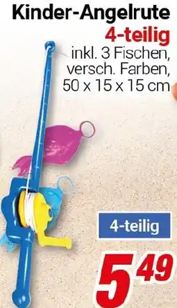 CENTERSHOP Kinder-Angelrute 4-teilig Angebot