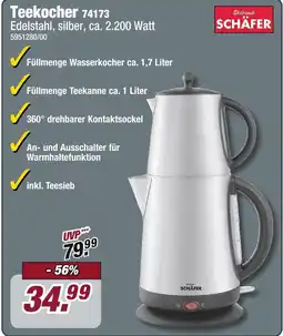Poco Schäfer teekocher 74173 Angebot