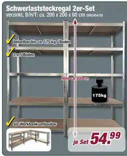 Poco Schwerlaststeckregal 2er-set Angebot