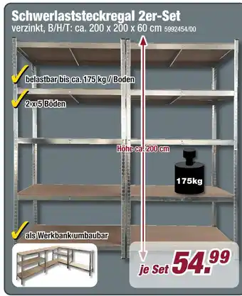 Poco Schwerlaststeckregal 2er-set Angebot