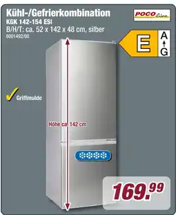 Poco Pocoline kühl-/gefrierkombination kgk 142-154 esi Angebot