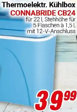 CENTERSHOP Thermoelektr. Kühlbox CONNABRIDE CB24 Angebot