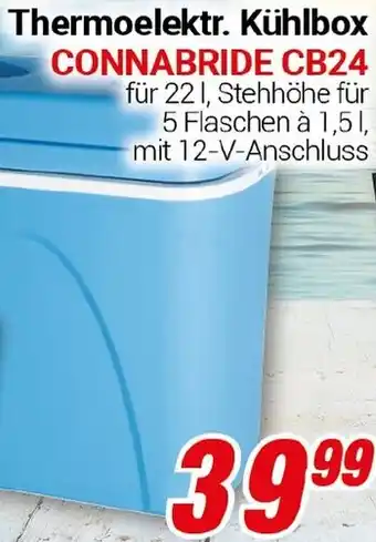 CENTERSHOP Thermoelektr. Kühlbox CONNABRIDE CB24 Angebot