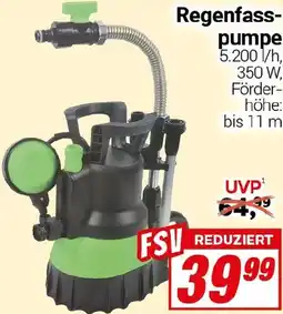 CENTERSHOP Regenfasspumpe Angebot