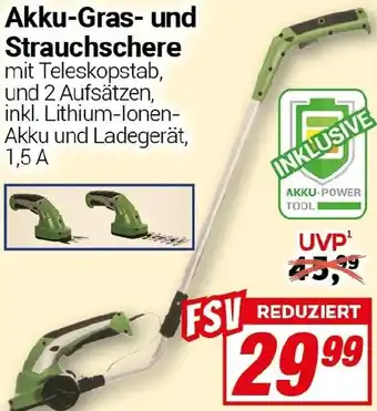CENTERSHOP Akku-Gras- und Strauchschere Angebot