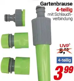 CENTERSHOP Gartenbrause 4-teilig Angebot