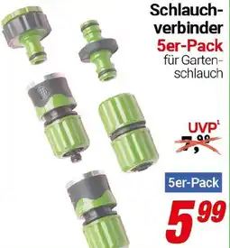 CENTERSHOP Schlauchverbinder 5er-Pack Angebot