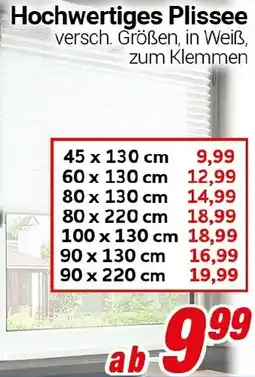 CENTERSHOP Hochwertiges Plissee Angebot