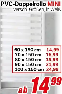 CENTERSHOP PVC-Doppelrollo MINI Angebot