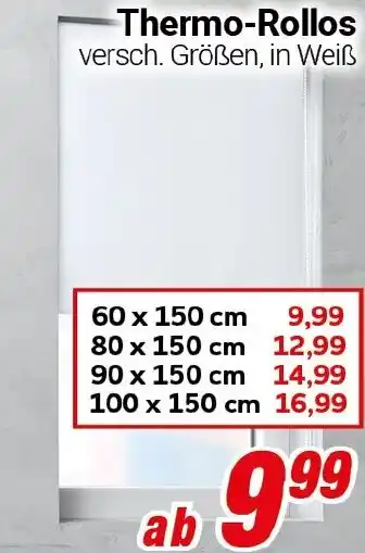 CENTERSHOP Thermo-Rollos Angebot