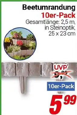 CENTERSHOP Beetumrandung 10er-Pack Angebot