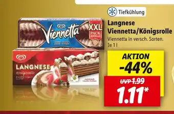 Lidl Langnese viennetta/königsrolle Angebot