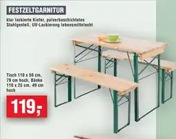 Handelshof FESTZELTGARNITUR Angebot