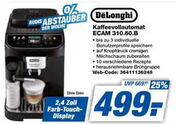 expert Techno Land DeLonghi Kaffeevollautomat ECAM 310.60.B Angebot