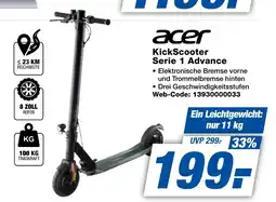 expert Techno Land acer KickScooter Serie 1 Advance Angebot