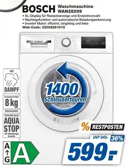 expert Techno Land BOSCH Waschmaschine WAN28299 Angebot