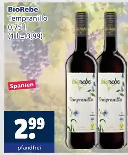 Getränkewelt Biorebe tempranillo Angebot