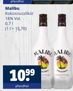 Getränkewelt Malibu kokosnusslikör Angebot