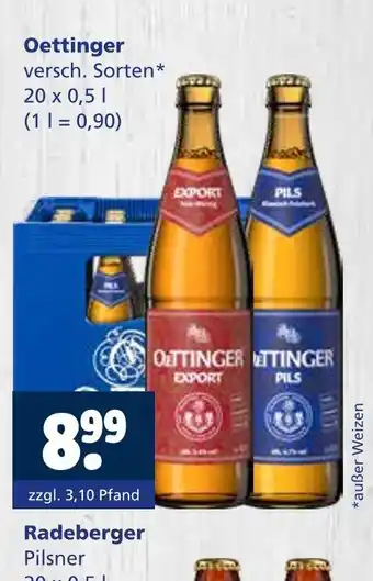 Getränkewelt Oettinger Angebot