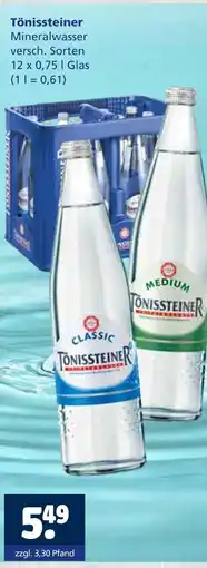 Getränkewelt Tönissteiner mineralwasser Angebot