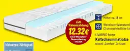 Lidl Livarno home kaltschaummatratze Angebot