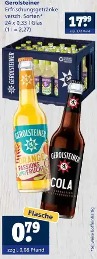 Getränkewelt Gerolsteiner erfrischungsgetränke Angebot