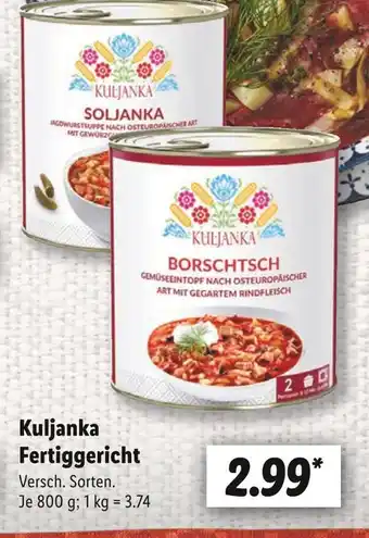 Lidl Kuljanka soljanka Angebot