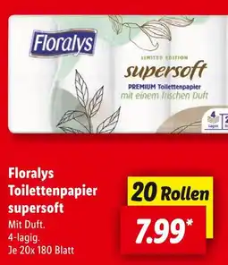 Lidl Floraly's toilettenpapier supersoft Angebot