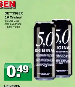 Getränkeparadies Gefromm Oettinger 5,0 original Angebot