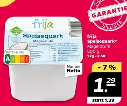 NETTO Frija speisequark magerstufe Angebot