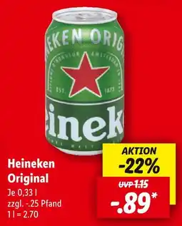 Lidl Heineken heineken original Angebot