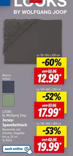 Lidl Looks by wolfgang joop jersey-spannbetttuch Angebot