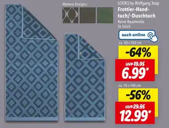 Lidl Looks by wolfgang joop frottier-handtuch/-duschtuch Angebot