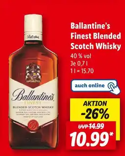 Lidl Ballantine's ballantine’s finest blended scotch whisky Angebot