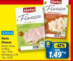 Lidl Herta finesse schinken Angebot