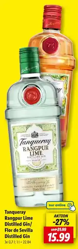 Lidl Tullamore rangpur lime distilled gin/ flor de sevilla distilled gin Angebot