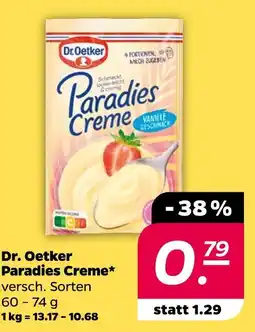 NETTO Dr. oetker paradies creme vanille geschmack Angebot