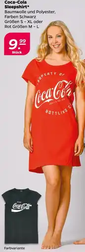 NETTO Coca-cola sleepshirt schwarz Angebot